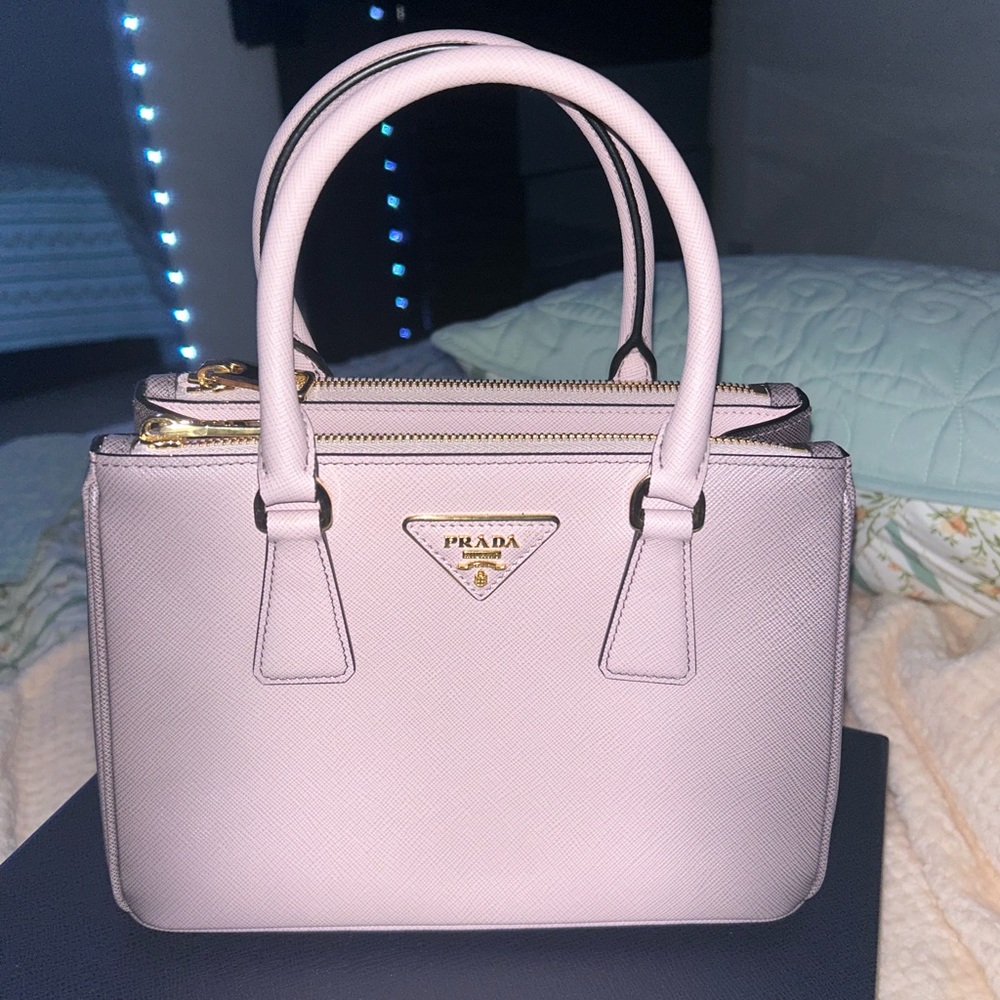Prada Small Saffiano Lux Galleria Tote